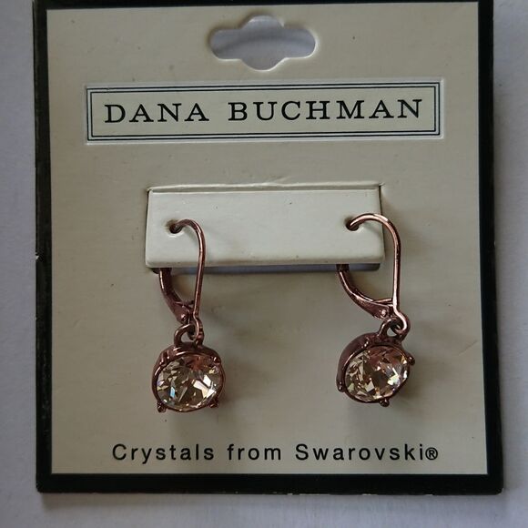 Dana buchman bronze crystal earrings - Picture 1 of 4